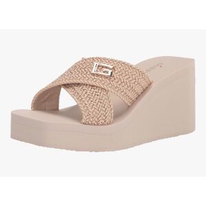 Guess Danvi Wedge Sandals Natural